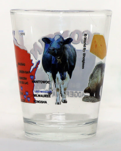 Wisconsin The Badger State All-American Collection Shot Glass