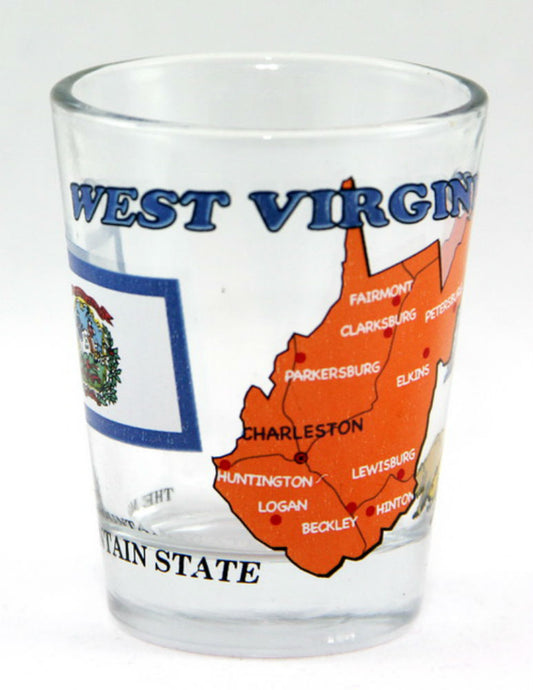 West Virginia The Mountain State All-American Collection Shot Glass