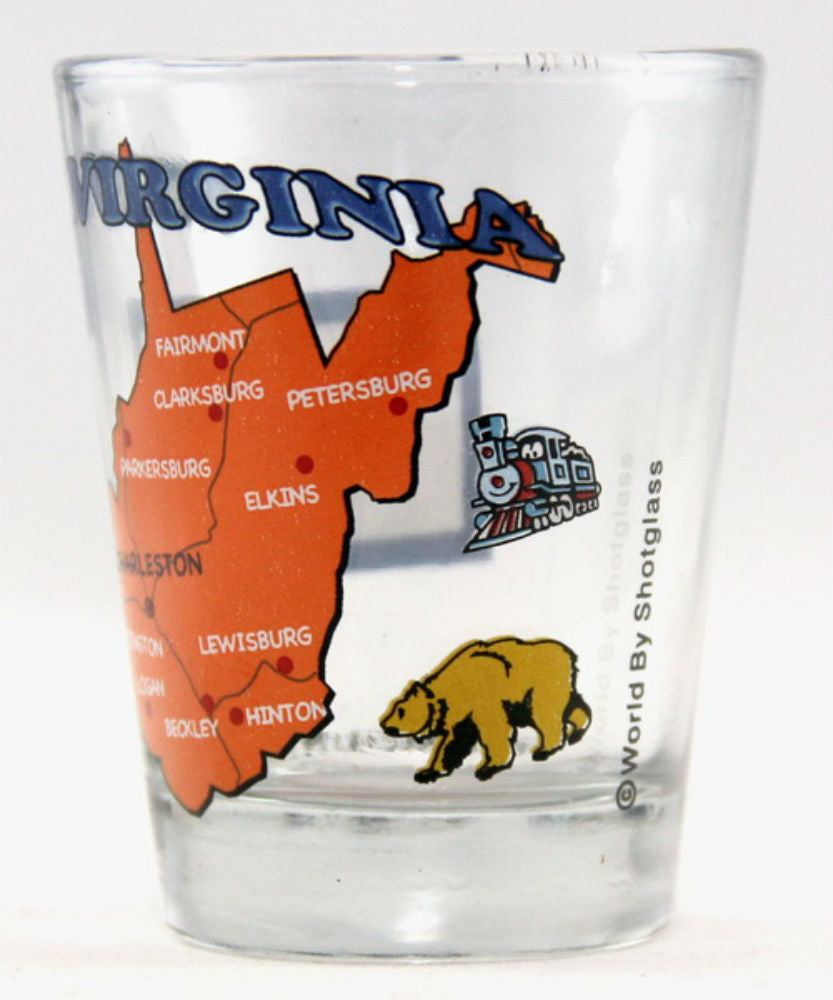 West Virginia The Mountain State All-American Collection Shot Glass