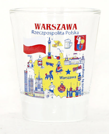 Poland Souvenir Boxed Shot Glass Set (Set of 6)