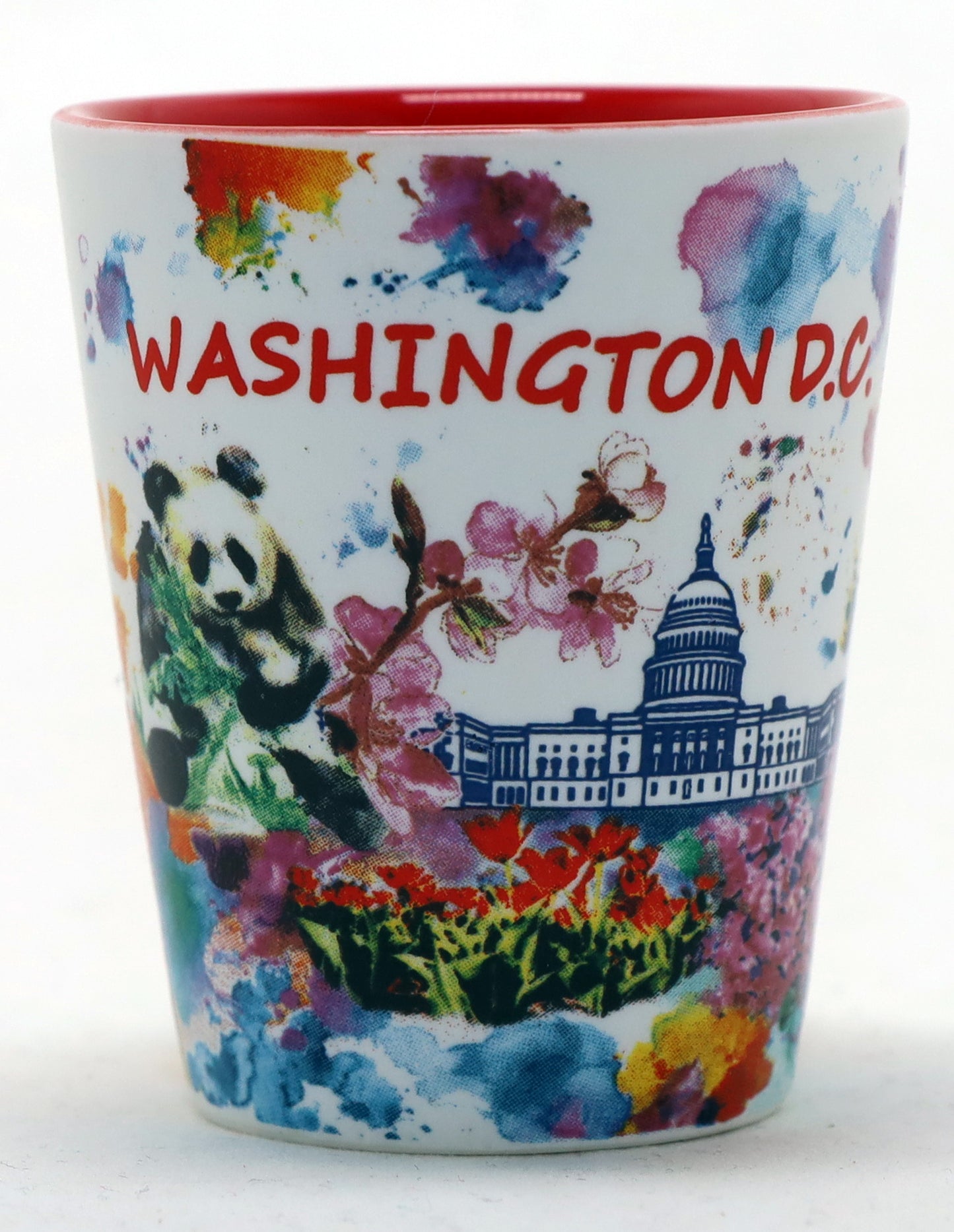 Washington DC Ceramic Light Water Color Shot Glass