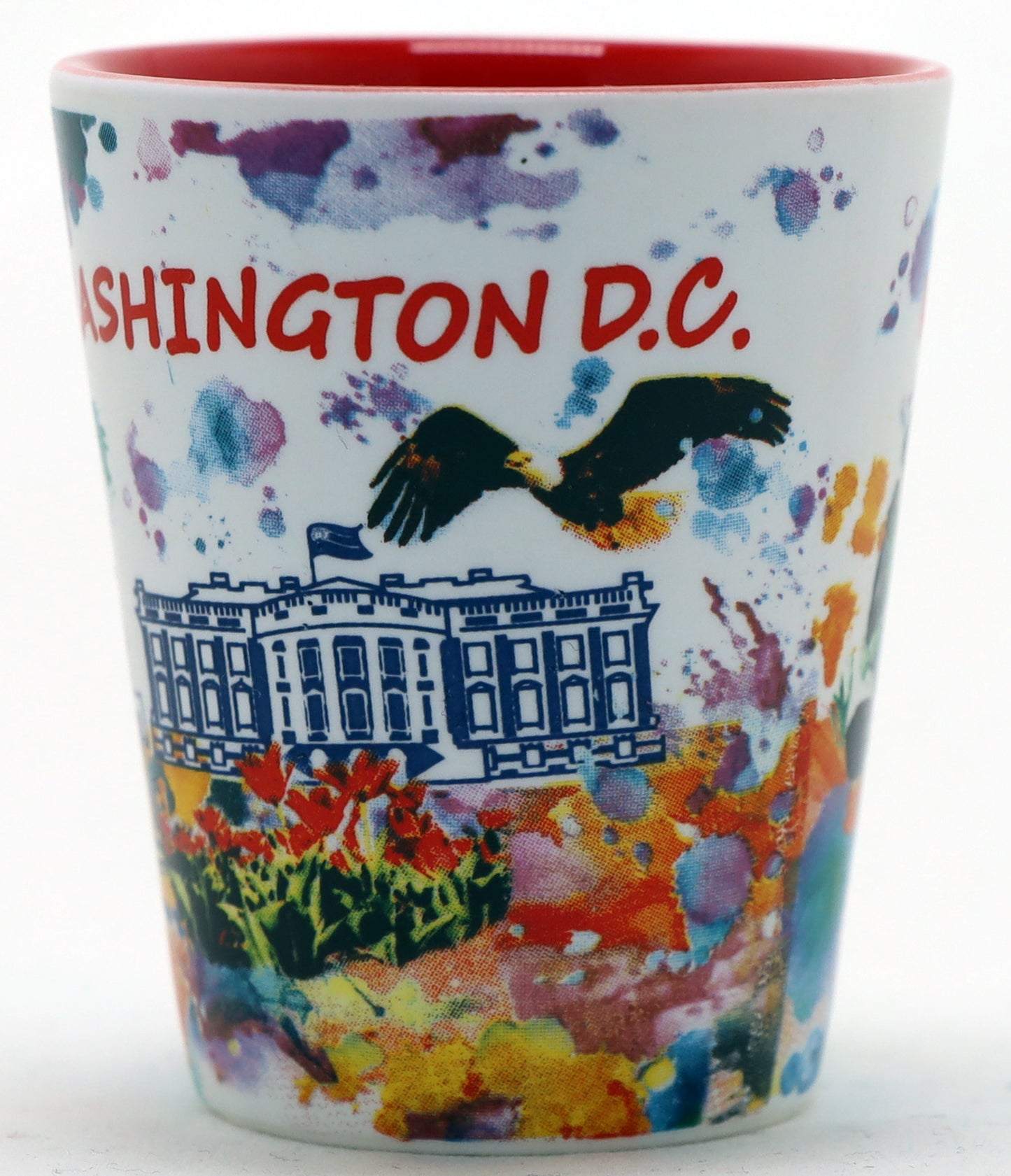 Washington DC Ceramic Light Water Color Shot Glass