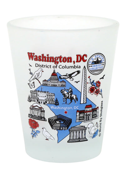 Washington DC United States USA Souvenir Boxed Shot Glass Set (Set of 6)