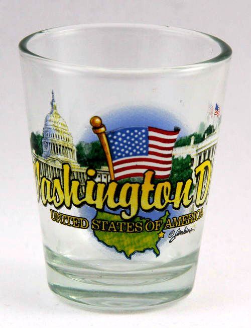 Washington DC State Elements Shot Glass