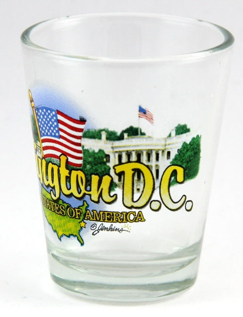 Washington DC State Elements Shot Glass