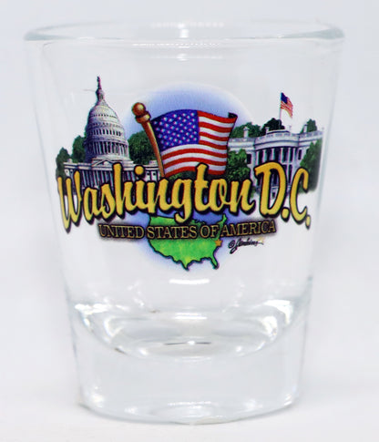 Washington DC United States USA Souvenir Boxed Shot Glass Set (Set of 6)