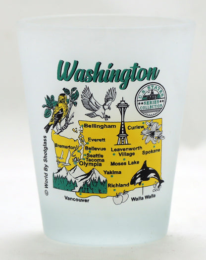 United States USA Pacific States Souvenir Boxed Shot Glass Set (Set of 6)