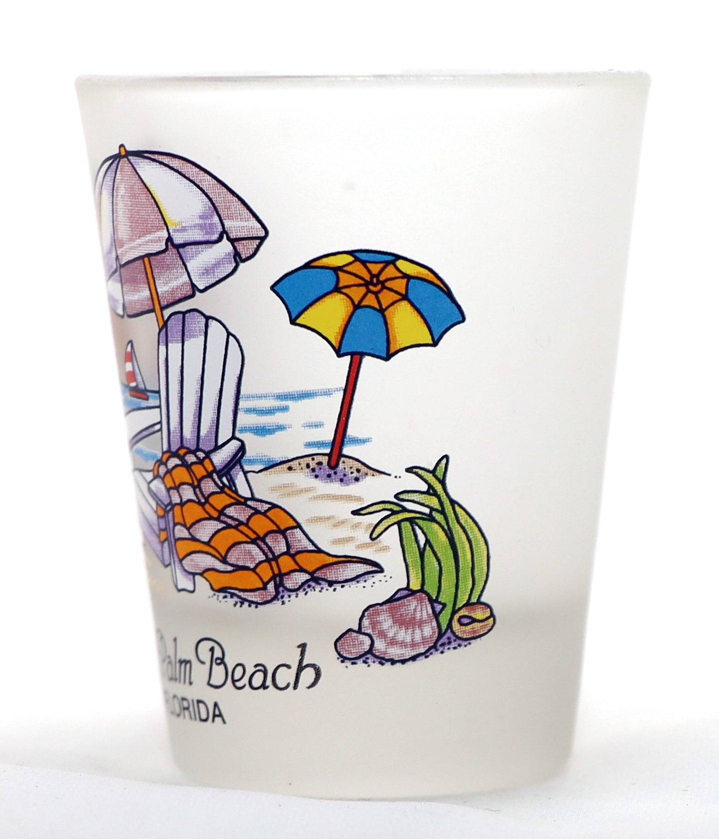 West Palm Beach Florida Beach Chair Shot Glass