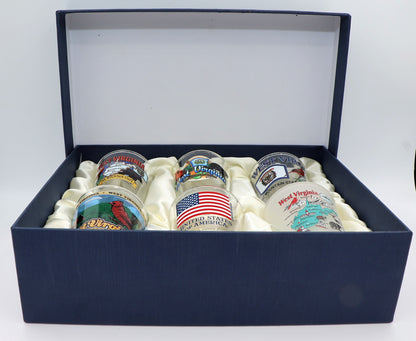 West Virginia United States USA Souvenir Boxed Shot Glass Set (Set of 6)