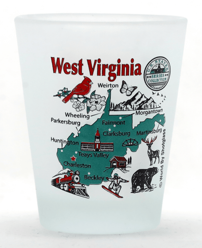 West Virginia United States USA Souvenir Boxed Shot Glass Set (Set of 6)