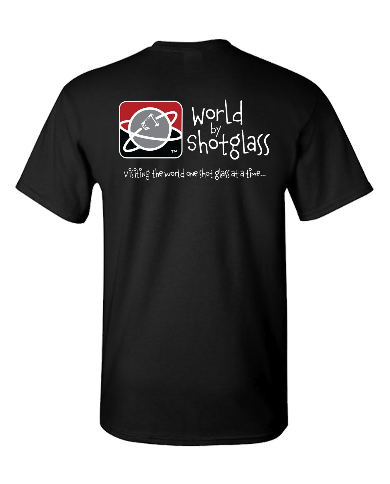 T-Shirt Gildan Adult Heavy Cotton Double-Sided Color *Black* Brand World By Shotglass