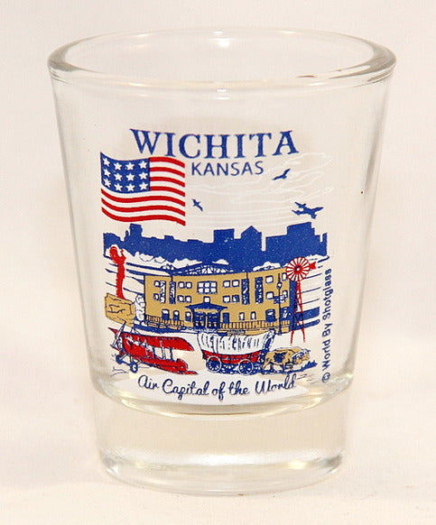 Wichita Kansas Great American Cities Collection Shot Glass