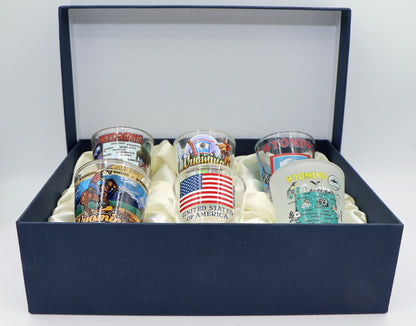 Wyoming United States USA Souvenir Boxed Shot Glass Set (Set of 6)