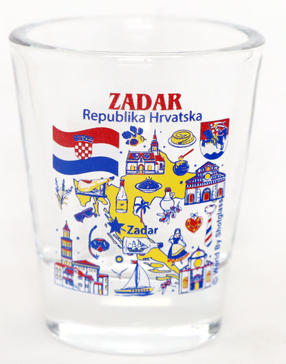 Croatia Souvenir Boxed Shot Glass Set (Set of 6)