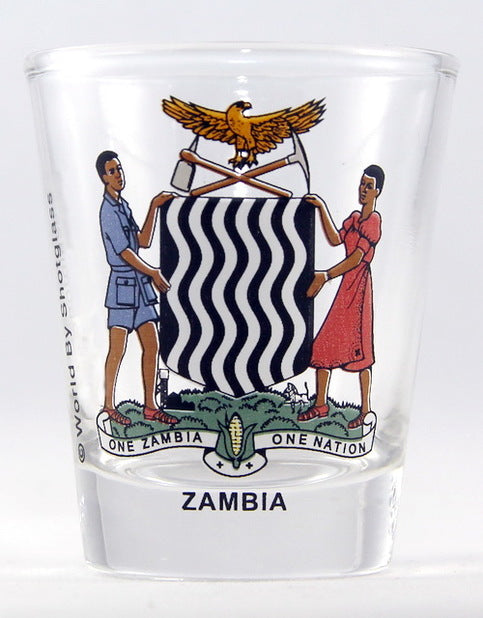 Zambia Coat Of Arms Shot Glass
