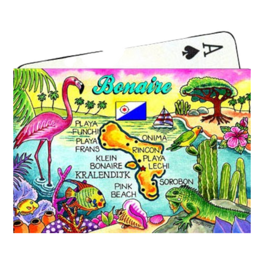Bonaire Netherlands Antilles Map Collectible Souvenir Playing Cards