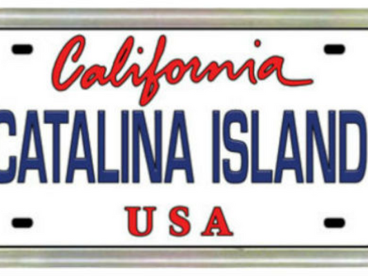 Catalina Island California License Plate Small Fridge Acrylic Collector's Souvenir Magnet 2" X 1.25"