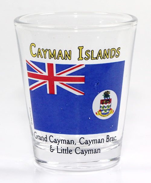 Cayman Islands Jumping Dolphins Boxed Shot Glass Set (Set of 2)