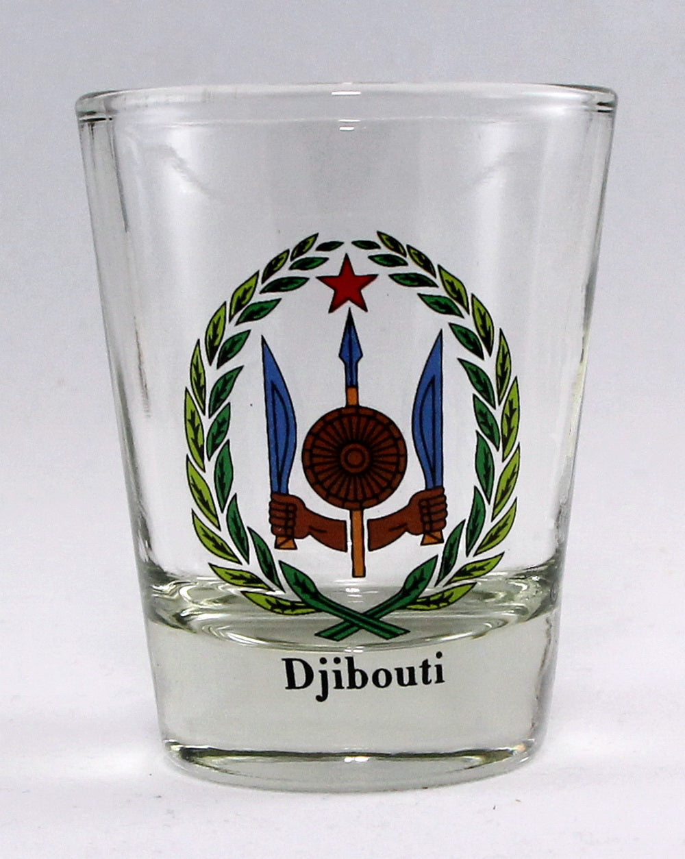 Djibouti Coat Of Arms Shot Glass