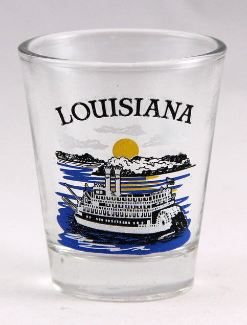 Louisiana State Riverboat Shot Glass