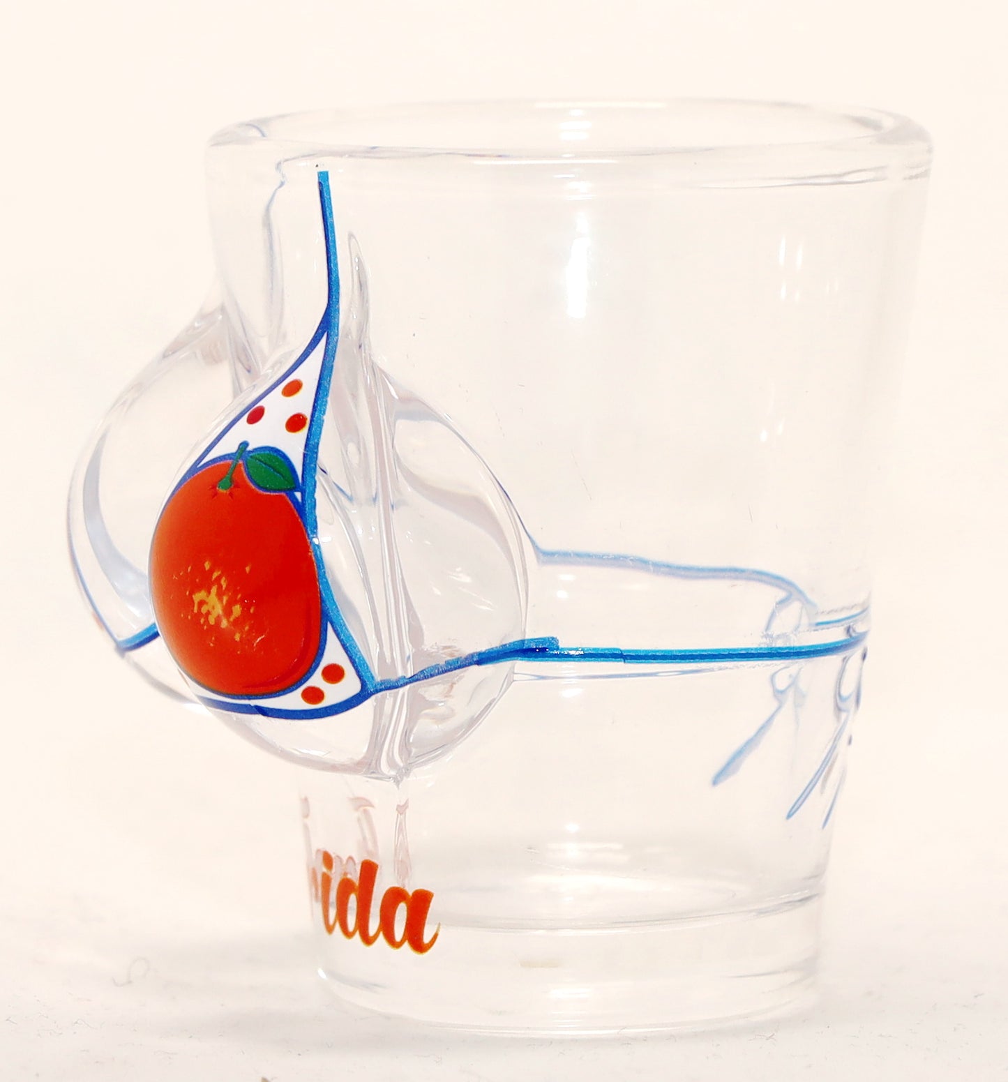 Florida Oranges Bikini Bust 3D Shot Glass