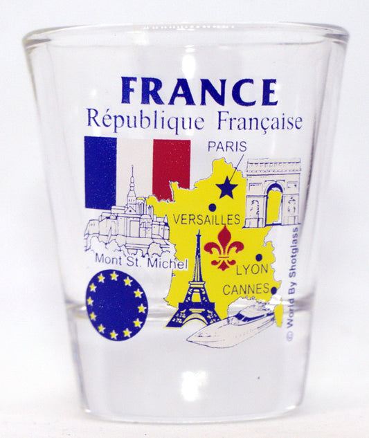 France EU Series Landmarks and Icons Shot Glass