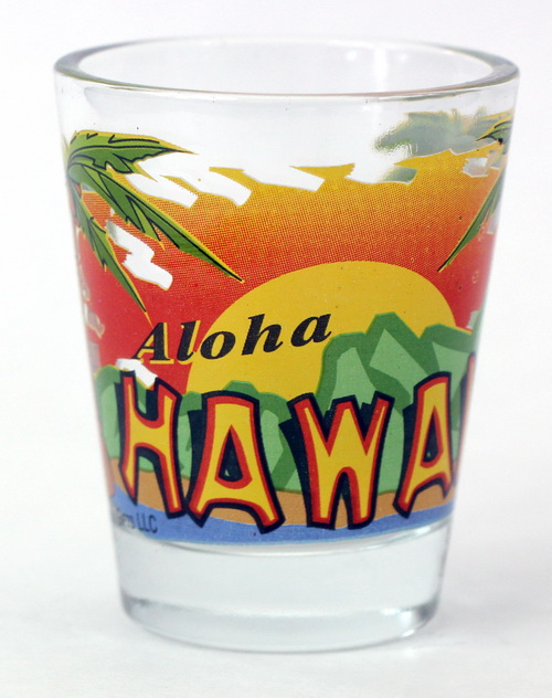 Hawaii Aloha Beach & Sun Shot glass