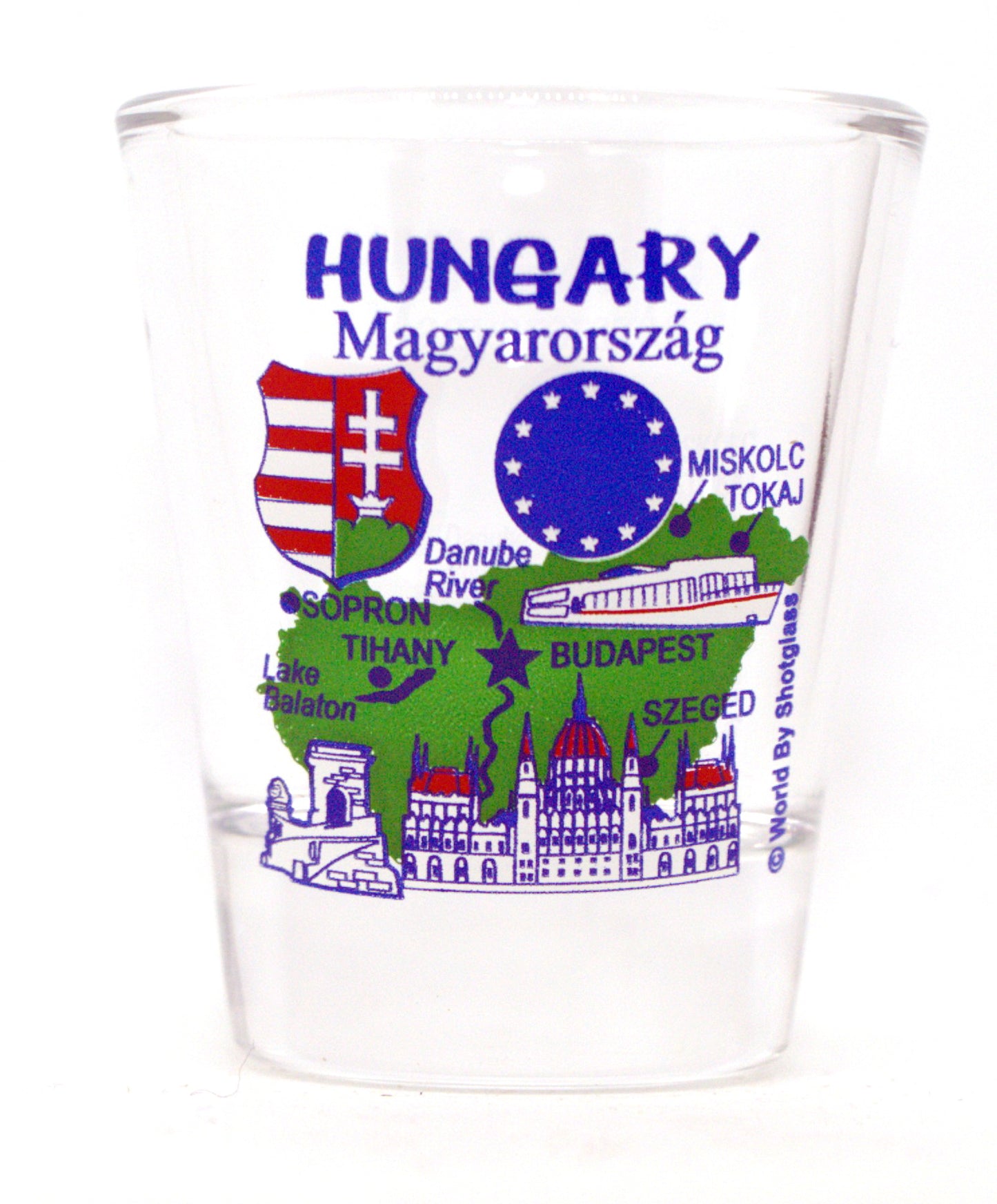 Hungary EU Series Landmarks and Icons Shot Glass