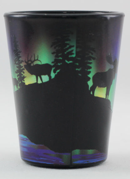 Iceland Northern Lights Deer Shot Glass