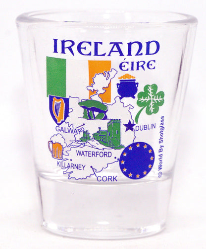 Ireland Souvenir Boxed Shot Glass Set (Set of 2)