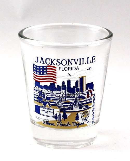 Jacksonville Florida Great American Cities Collection Shot Glass