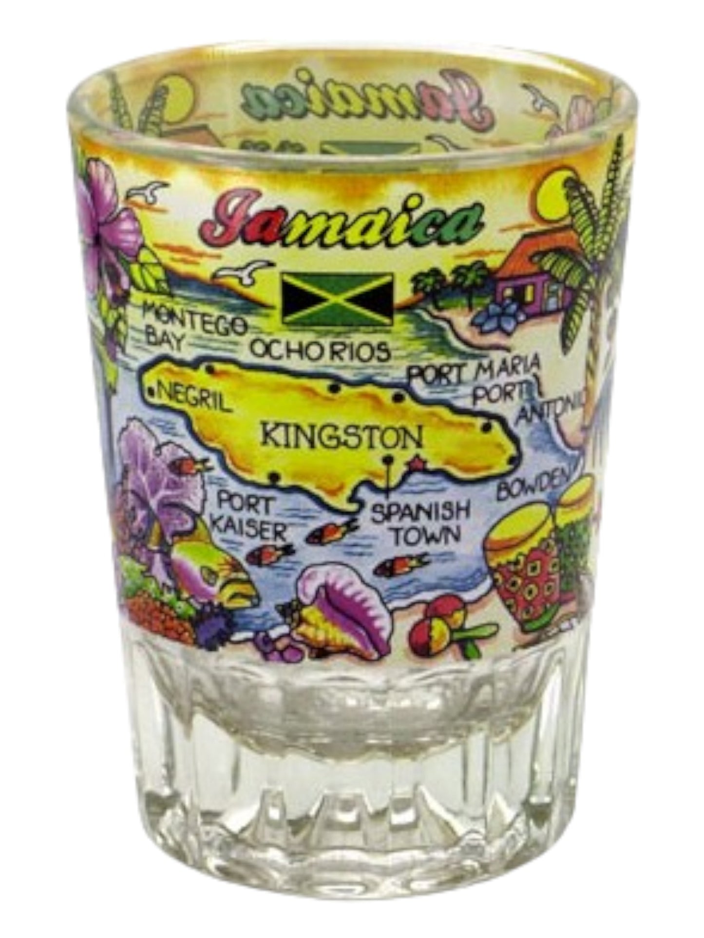 Jamaica Double Shot Glass