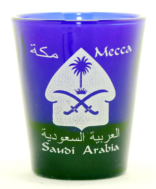 Mecca Saudi Arabia Cobalt Blue Classic Design Shot Glass