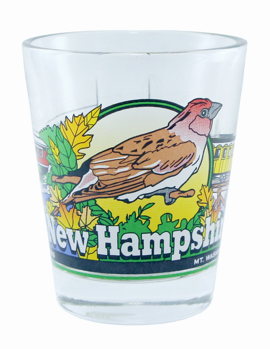 New Hampshire 3 View Shot Glass