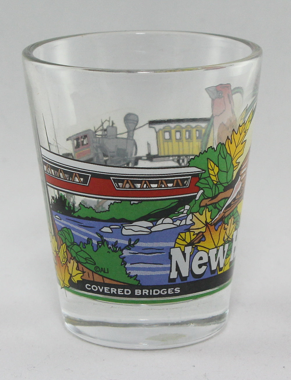 New Hampshire 3 View Shot Glass