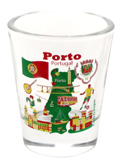 Portugal Souvenir Boxed Shot Glass Set (Set of 6)