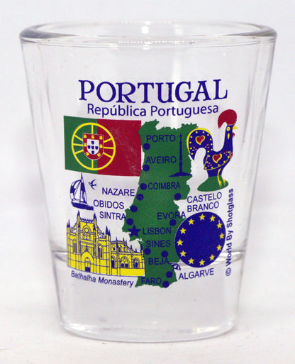 Portugal Souvenir Boxed Shot Glass Set (Set of 2)