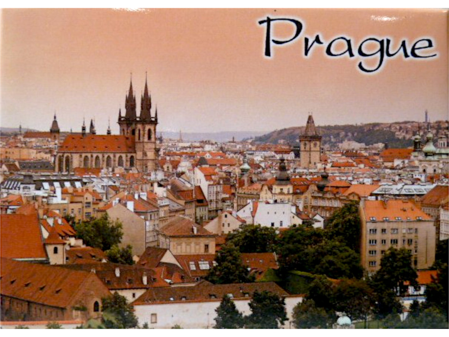 Prague Czech Republic Fridge Collector's Souvenir Magnet 2.5" X 3.5"