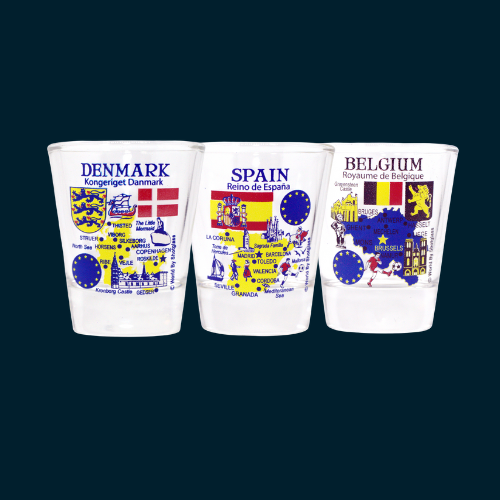Souvenir-Schnapsglas Paris Sehenswürdigkeiten – Seltene Sammler-Edition, 5,7 Cm Hoch, 4,6 Cm Durchmesser
