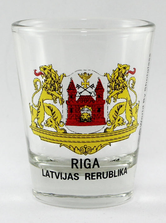 Riga Latvia Coat Of Arms Shot Glass