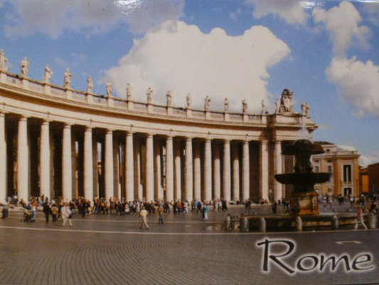 Rome Italy Vatican St. Peter's Square Fridge Collector's Souvenir Magnet 2.5" X 3.5"