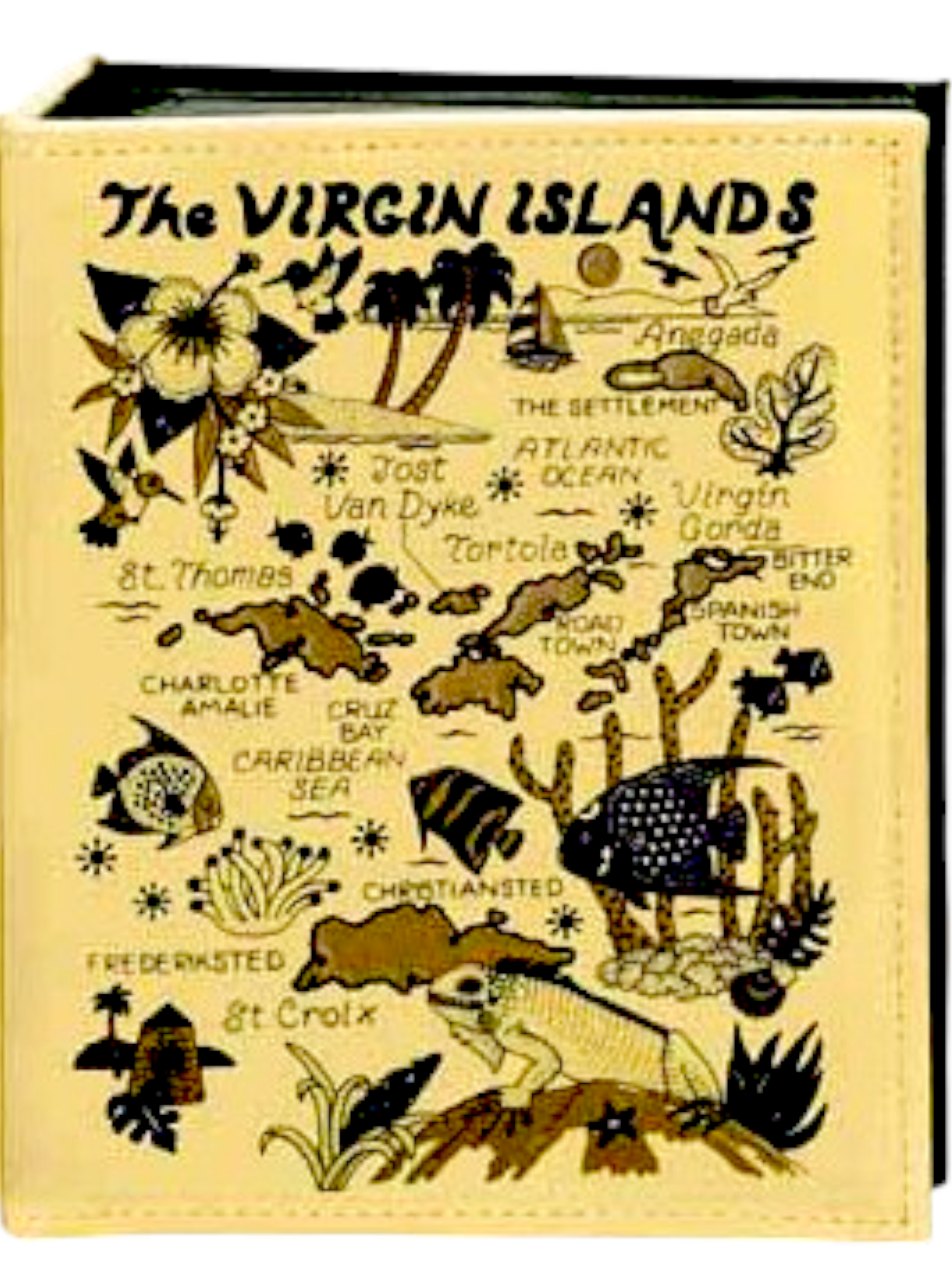 Virgin Islands Map Embossed Photo Album 100 Photos / 4x6