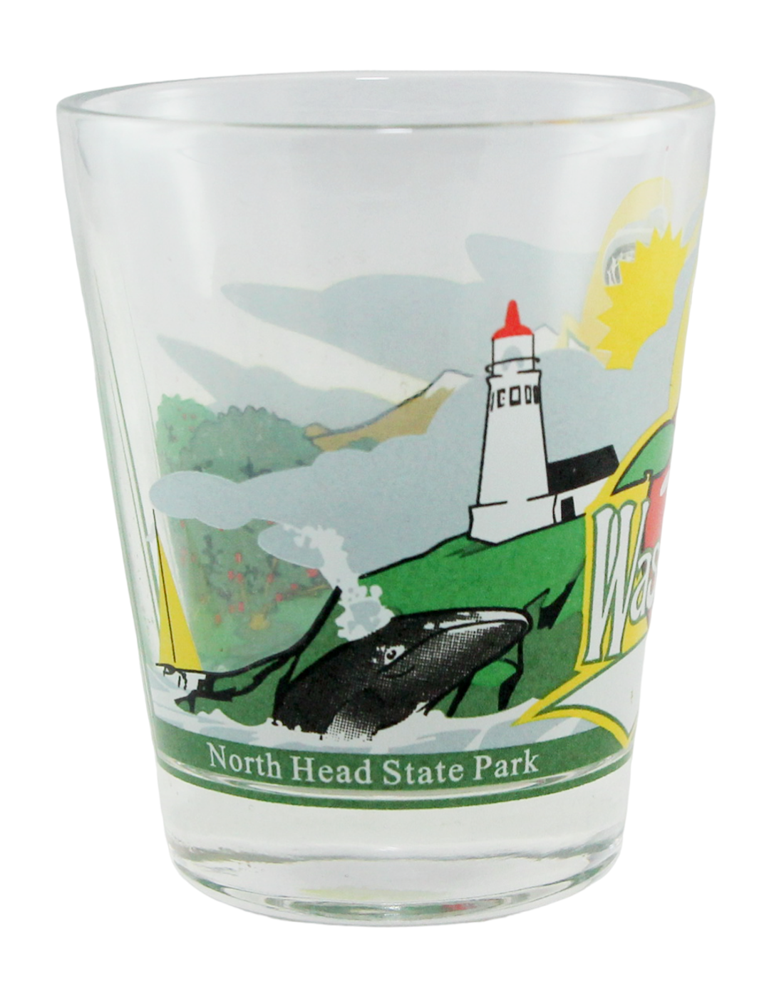 Washington State 3 View Shot Glass